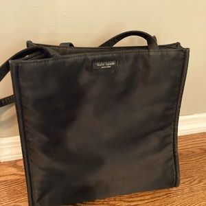 Kate spade black nylon tote purse
